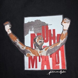 VTG Y2K Men’s 2XL Platinum FUBU Mohammed Ali T Shirt Tee Front Back Rap Hip Hop